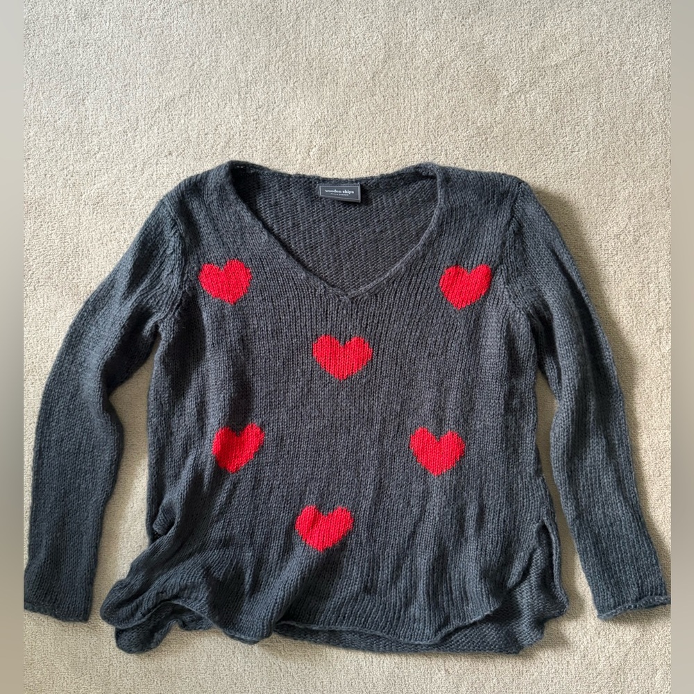 Knit V Neck Sweater